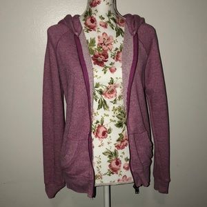 Pink Knit zip up American eagle sweater/hoodie